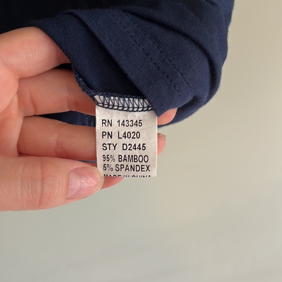 Navy Piko 1988 Short Sleeve Dress - Picture 4 of 4